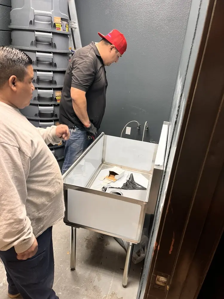 Commercial plumbing and sink installation in Elmora